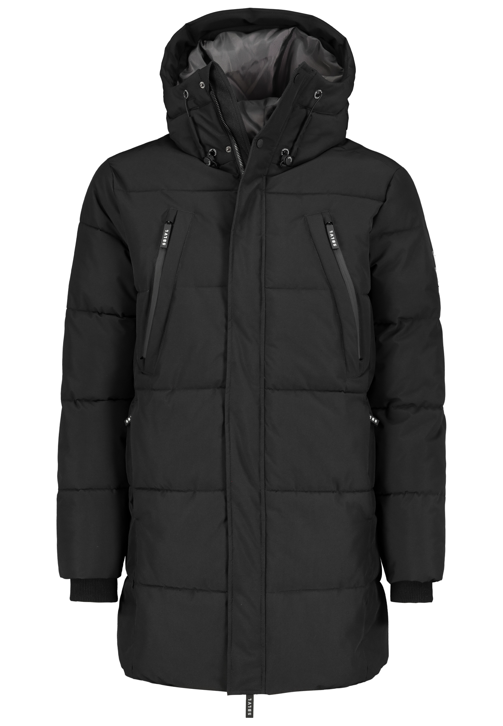 Sublevel Sublevel Stylische Winterjacke mit abnehmbarer Kapuze – Dunkelgrau, Bild 1