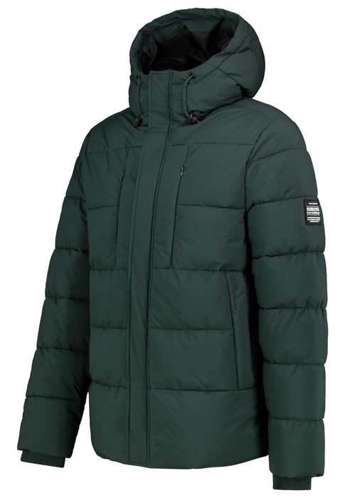 Sublevel Sublevel Wattierte Outdoorjacke mit Kapuze und mehreren Taschen – Grün, Bild 6