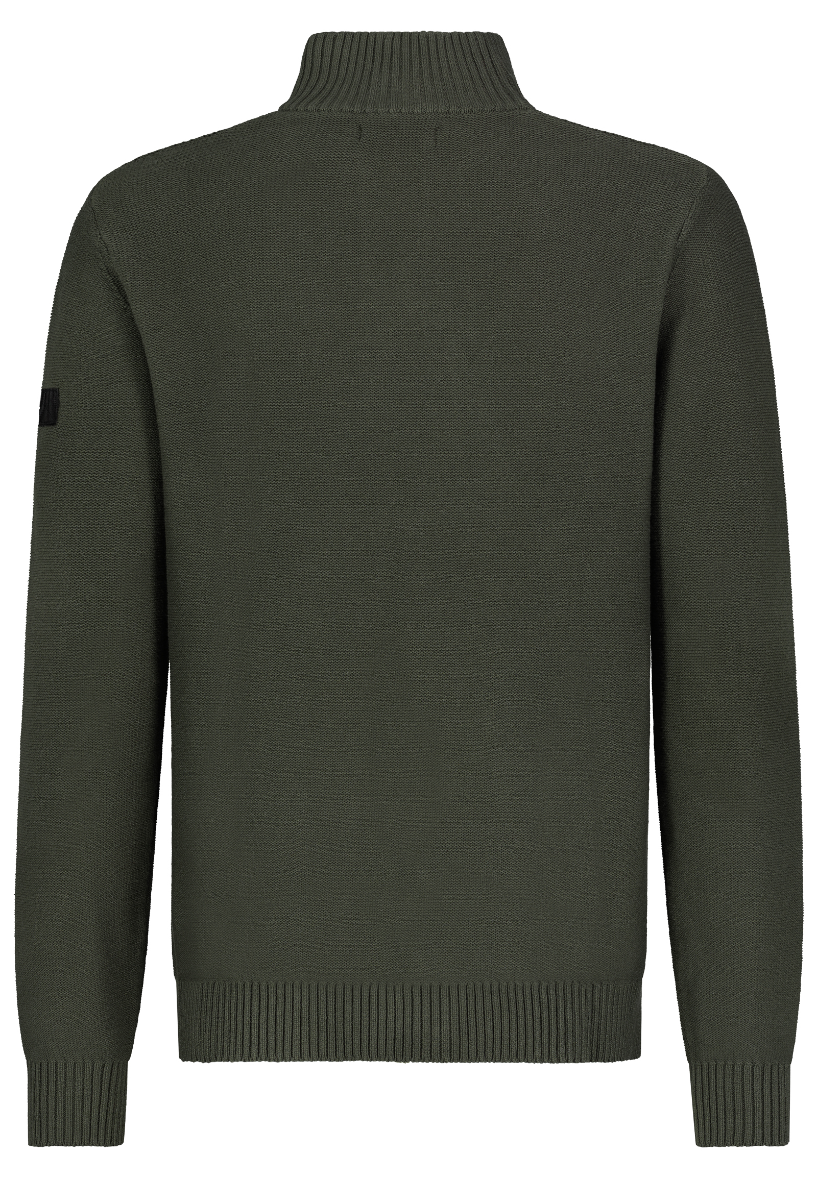 H96028AI90909B1_12400_H.jpg Bequemer Strickpullover mit Knopfleiste und Stehkragen