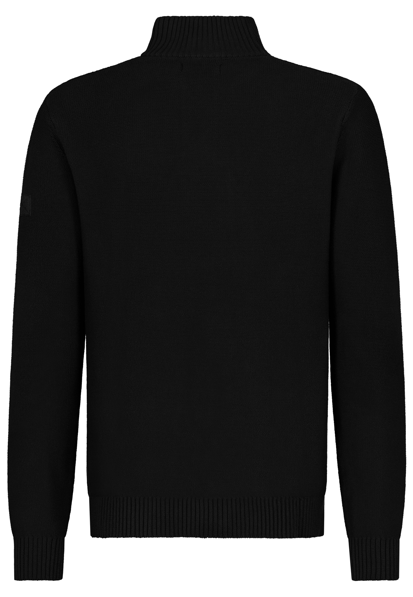 H96028AI90909B3_23400_H.jpg Bequemer Strickpullover mit Knopfleiste und Stehkragen