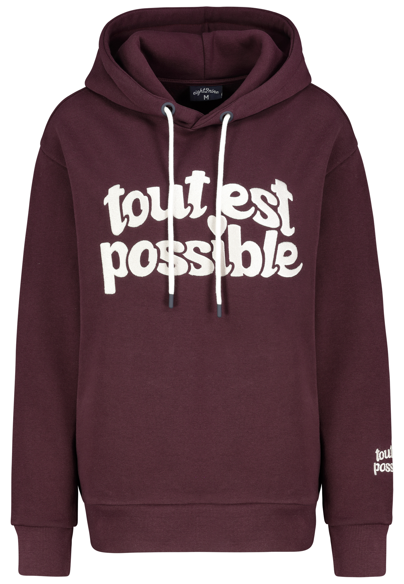 D10600BI02623D3_15400_V.jpg Kapuzensweatshirt mit Aufdruck und Stickerei