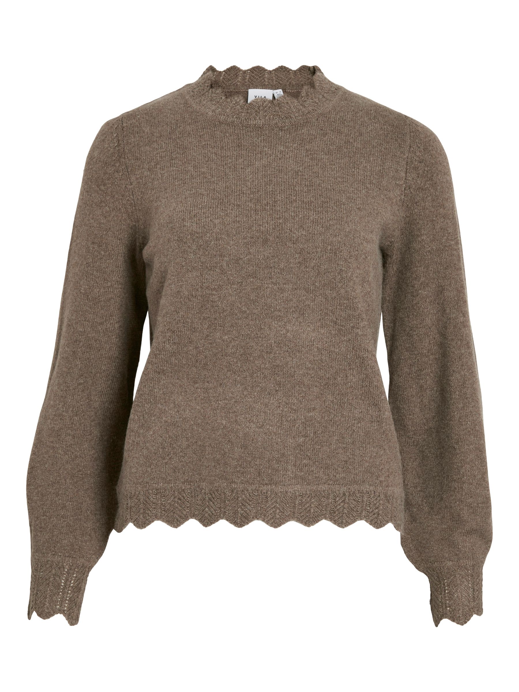 VILA_NOOS2025_4848630_14106419.jpg Stylischer Pullover mit Strickmuster