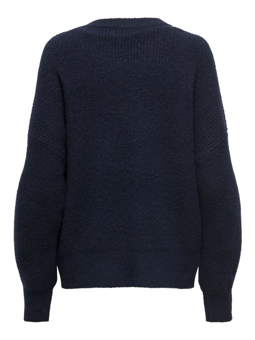Only Modischer Pullover mit Rundhals und langen Ärmeln – Navy, Bild 7