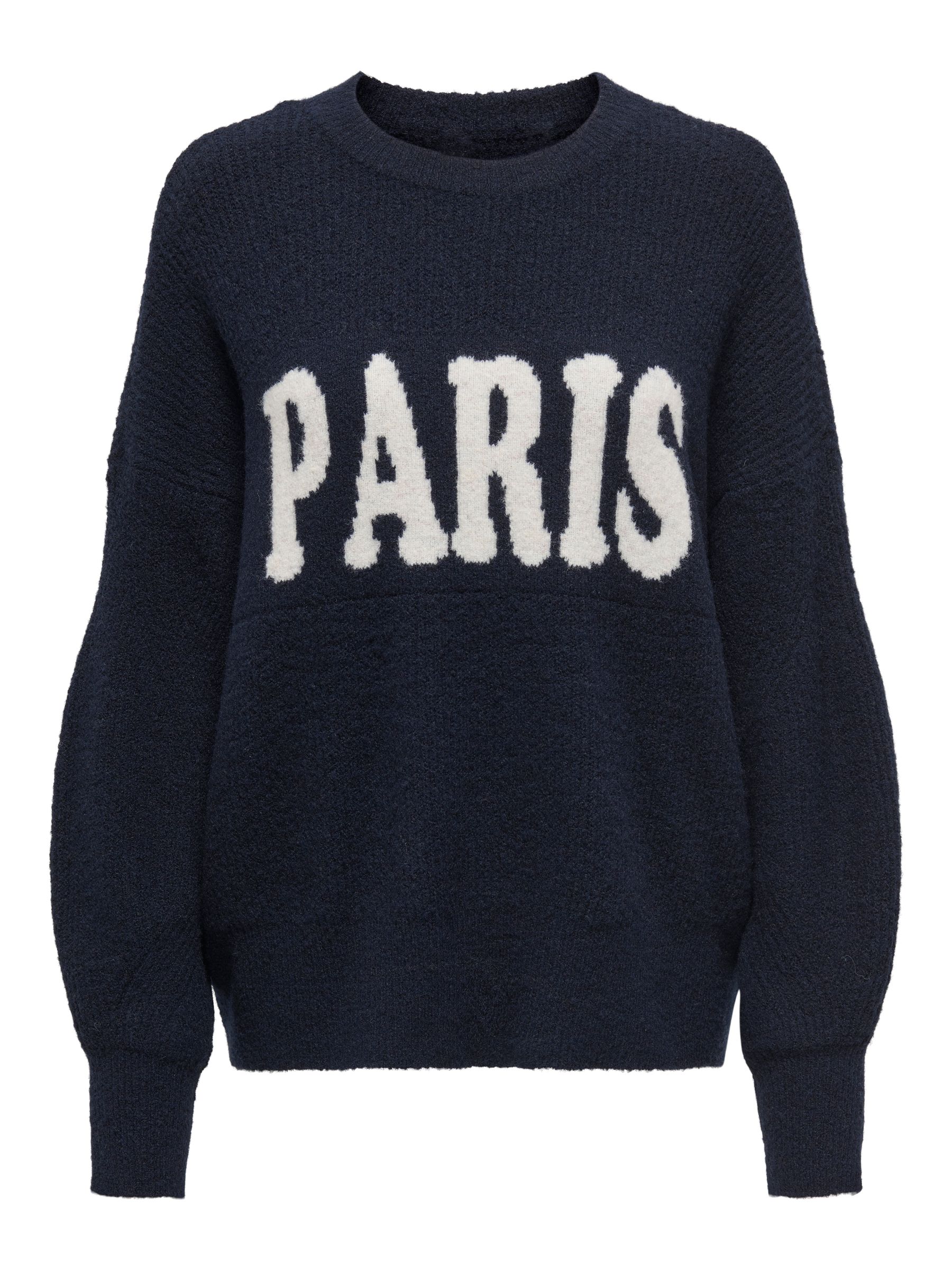 Only Modischer Pullover mit Rundhals und langen Ärmeln – Navy, Bild 1