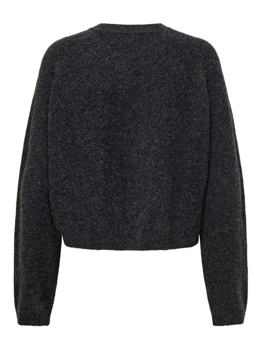 Only Strickcardigan mit Knöpfen und aufgesetzten Taschen – Dunkelgrau, Bild 3