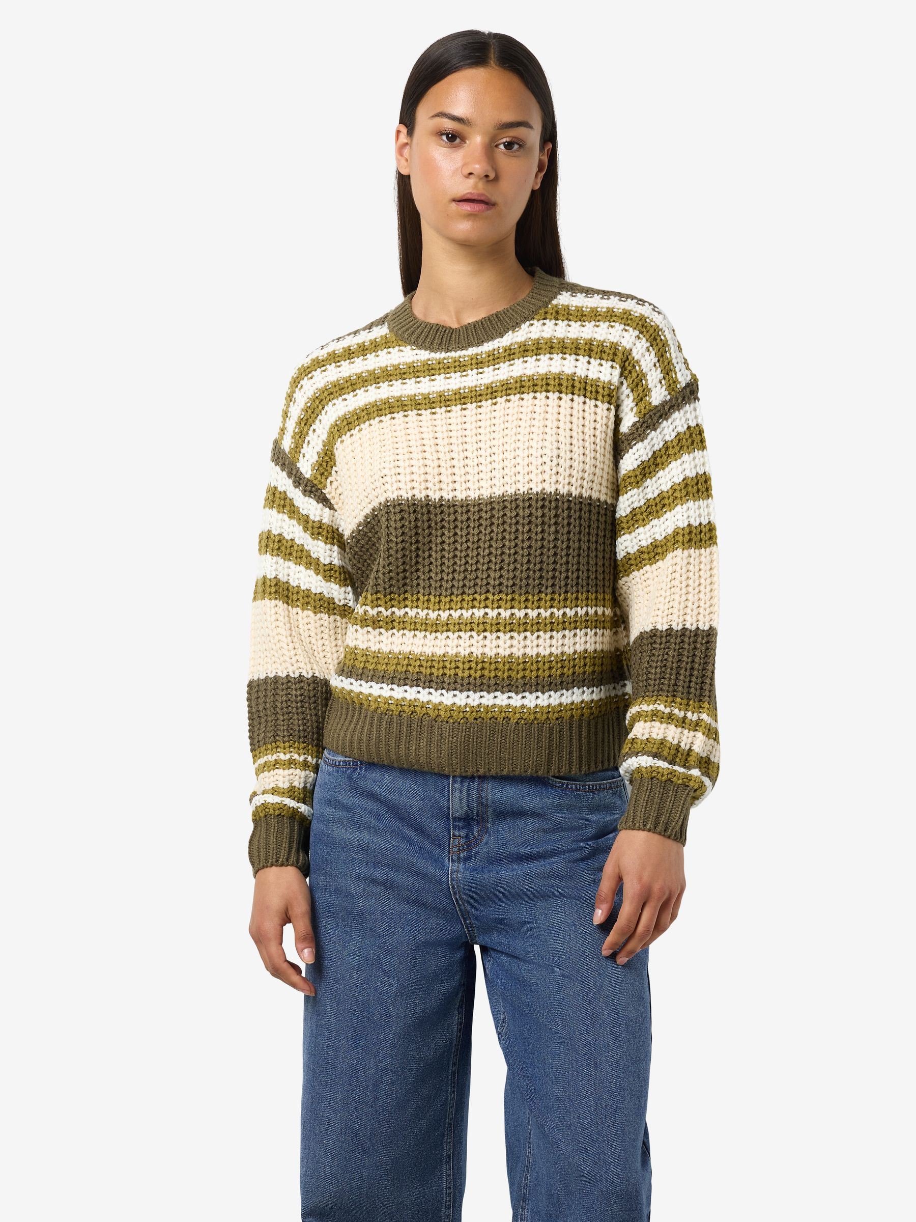 NOISY-MAY_NOOS2025_4531725_27020786_2.jpg Gestreifter Strickpullover mit Rundhalsausschnitt