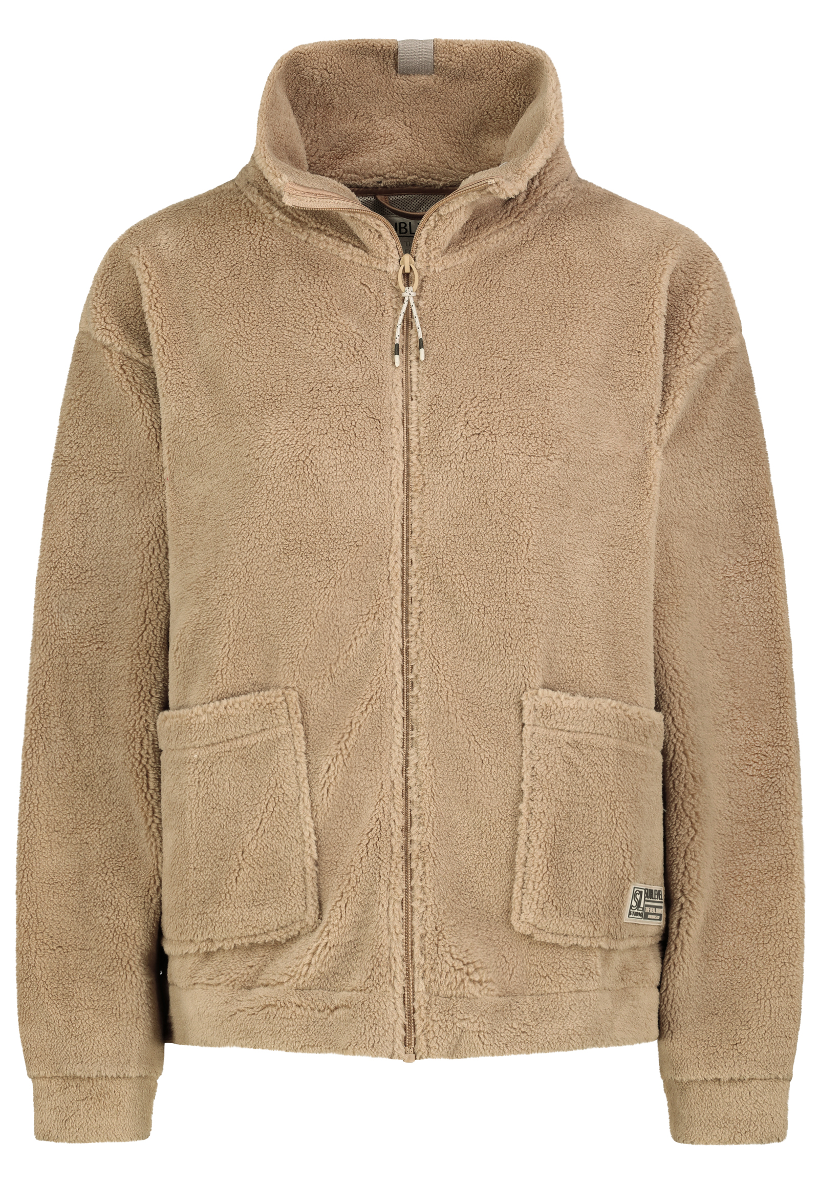 Sublevel Sublevel Flauschige Jacke mit aufgesetzte Taschen Teddy – Braun, Bild 1