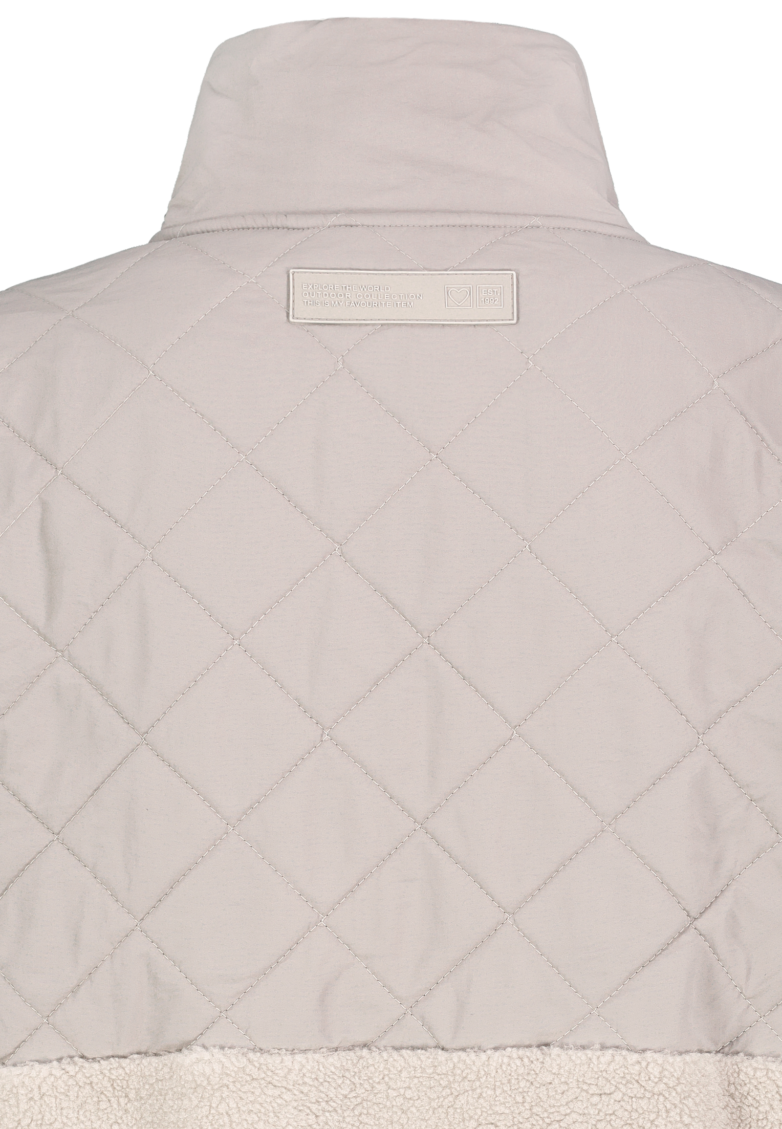 D20004M02673B1_20200_D2.jpg Steppjacke mit Teddyfleece Stehkragen Seitentaschen Gummizug