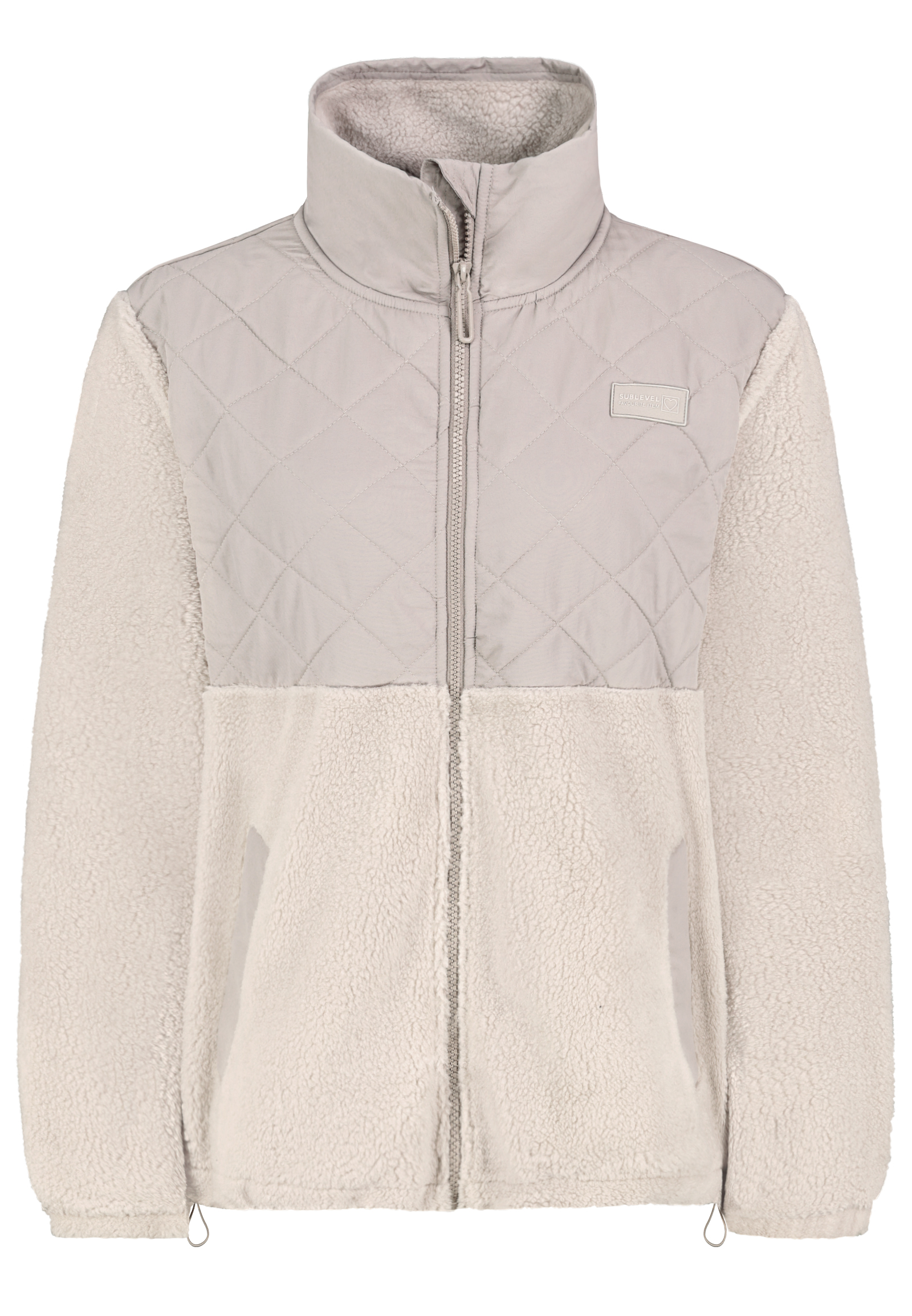 D20004M02673B1_20200_V.jpg Steppjacke mit Teddyfleece Stehkragen Seitentaschen Gummizug
