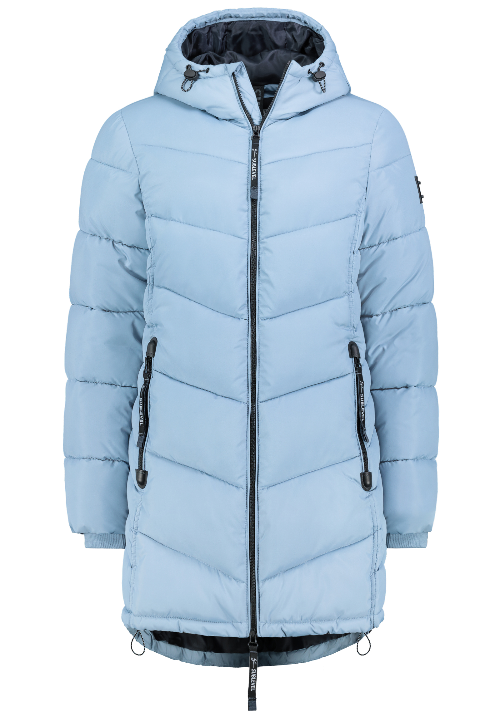 D51160X44472C10-1_19300_V.jpg Warme Winterjacke mit Kapuze und Reißverschlusstaschen