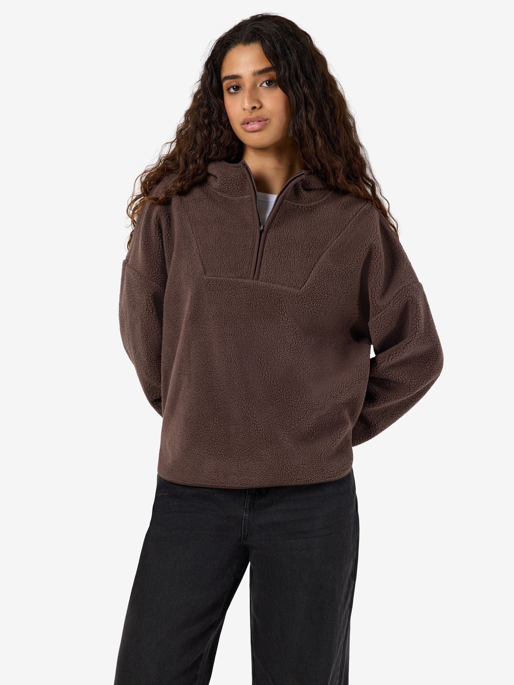 27030631_5098409_4.jpg Kapuzenpullover mit Frontreißverschluss in kuscheligem Stoff