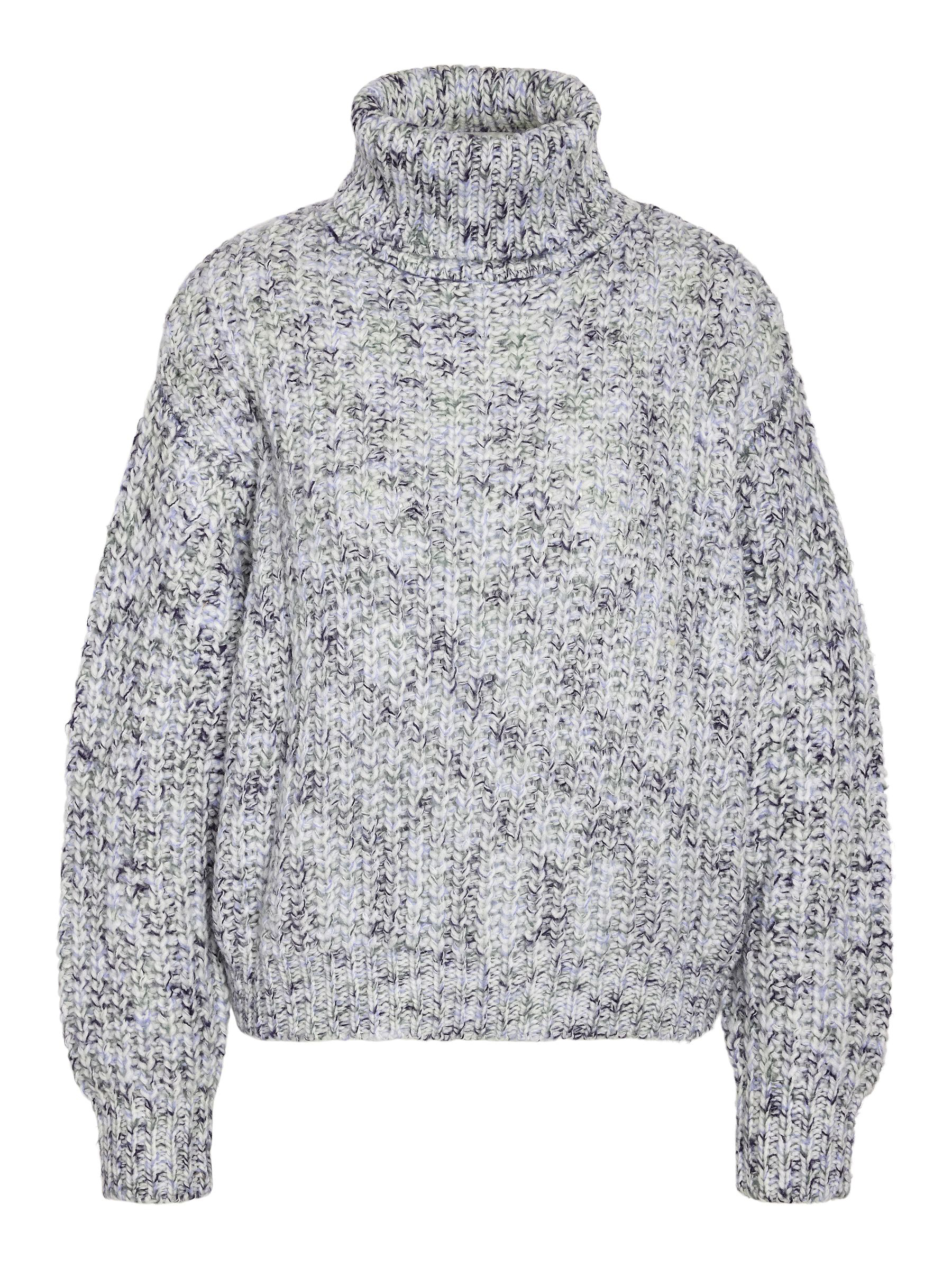 Pullover mit Rollkragen und grobem Strickmuster Pullover mit Rollkragen und grobem Strickmuster