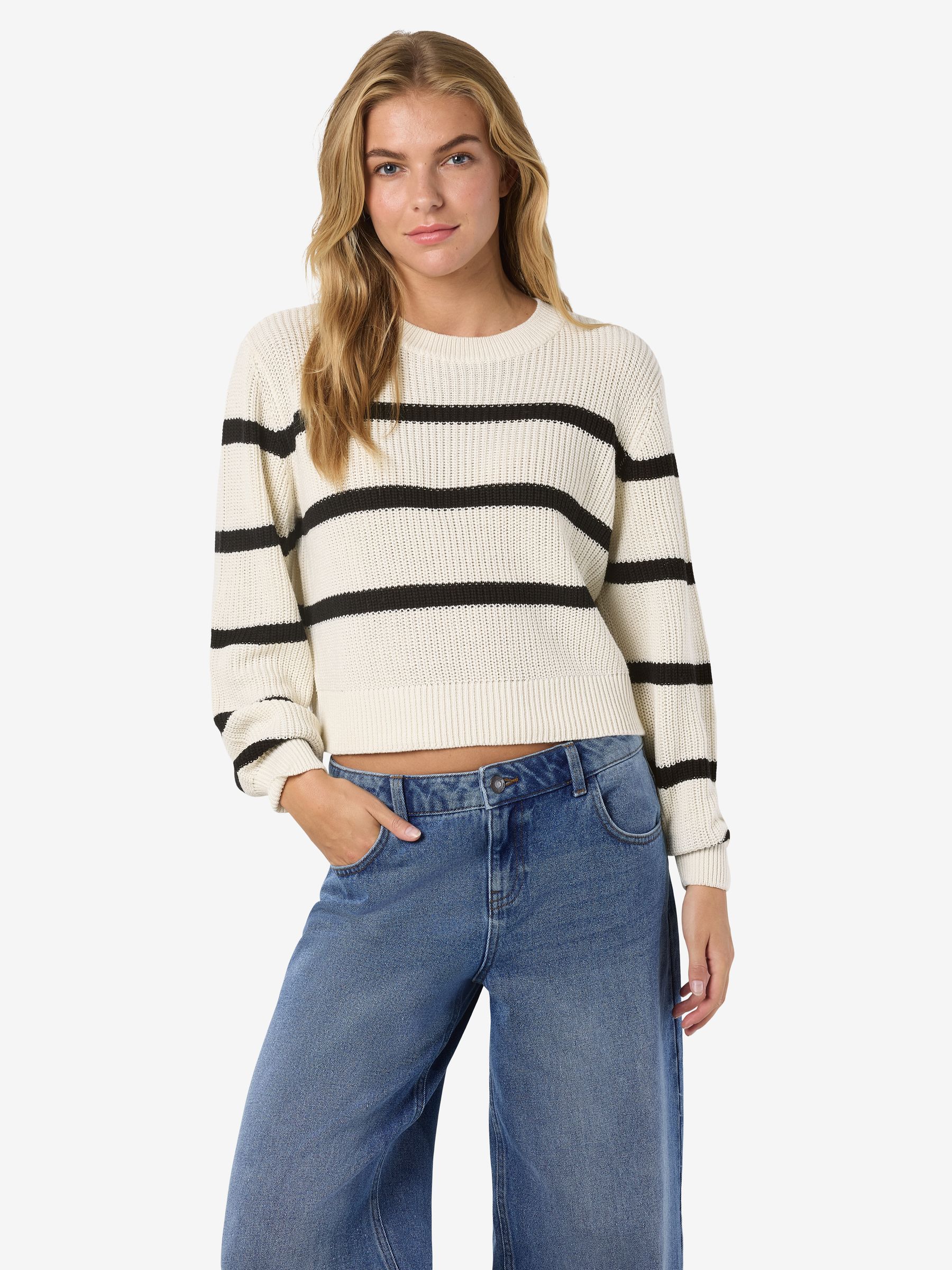 NOISY-MAY_NOOS2025_4350885_27027632_5.jpg Gestreifter Pullover mit Rundhals und weitem Schnitt