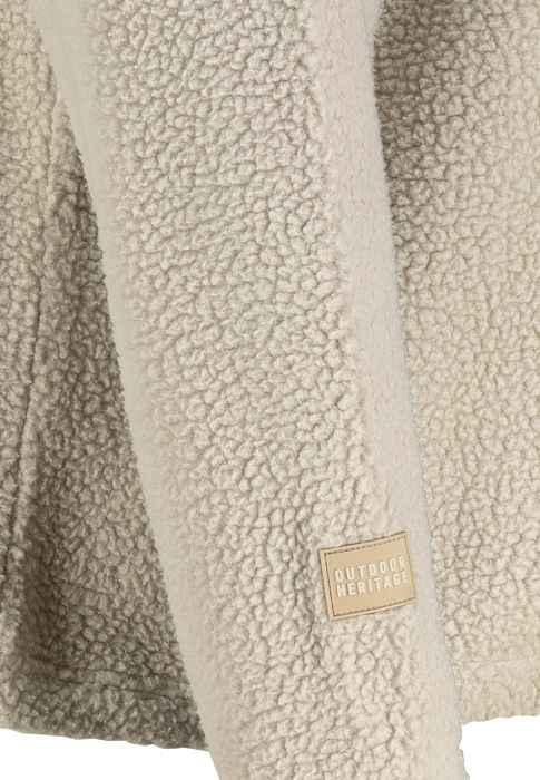 Sublevel Sublevel Warme Outdoorjacke Teddy Brusttasche mit Reißverschluss – Beige, Bild 3