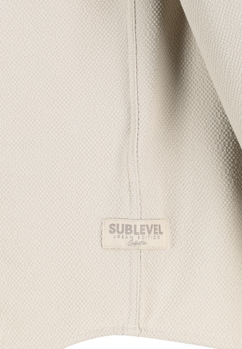 Sublevel Sublevel Langärmliges Hemd mit Knopfleiste und Brusttasche – Beige, Bild 3