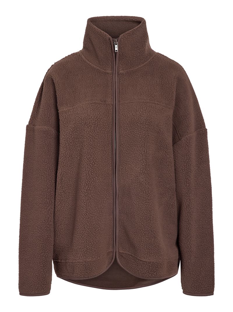 Noisy May Modische Übergangsjacke mit Fleece – Braun, Bild 1