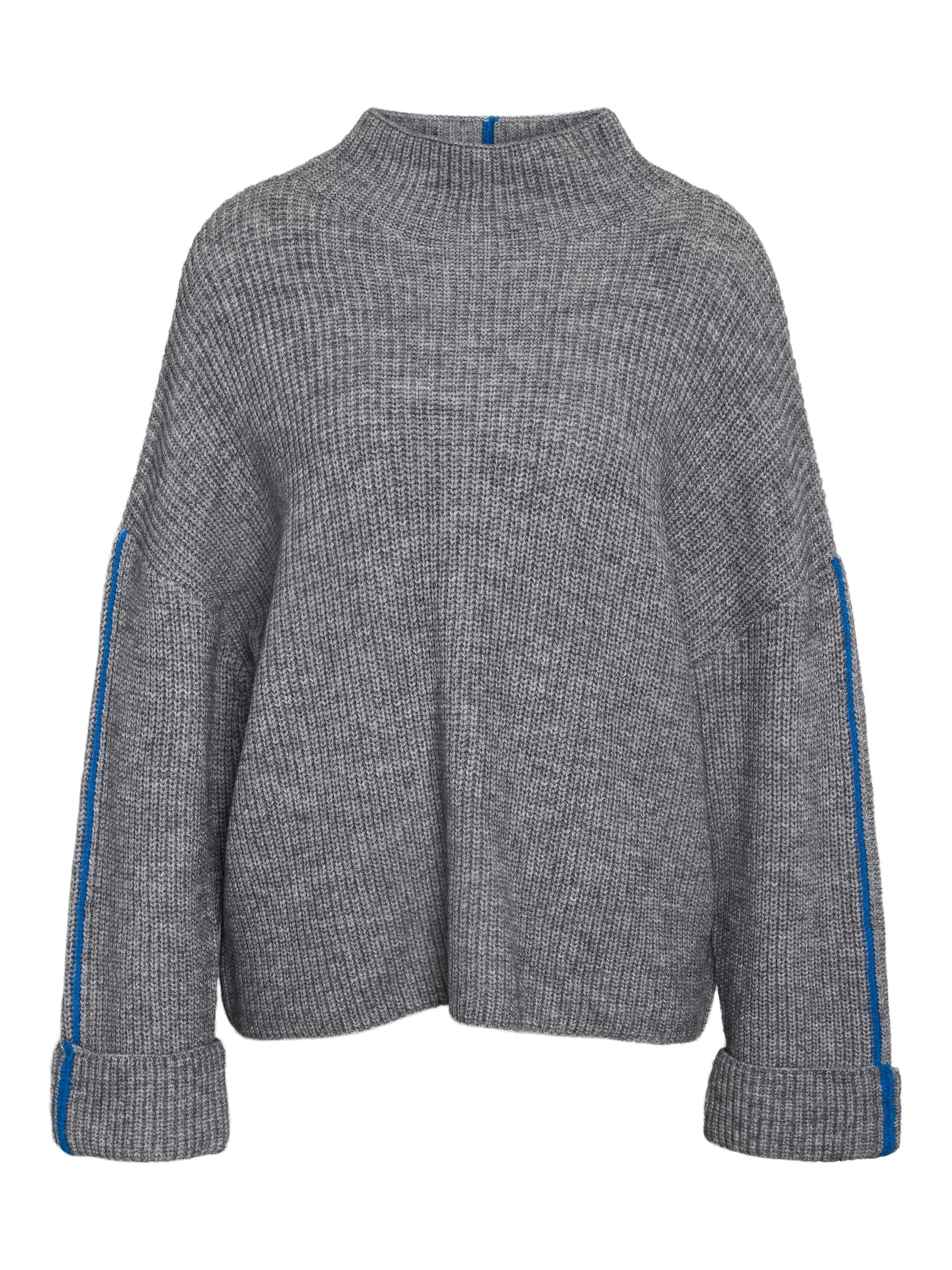 NOISY-MAY_All-year_4781469_27034685.jpg Strickpullover mit Rippstruktur und Kontrastnähten
