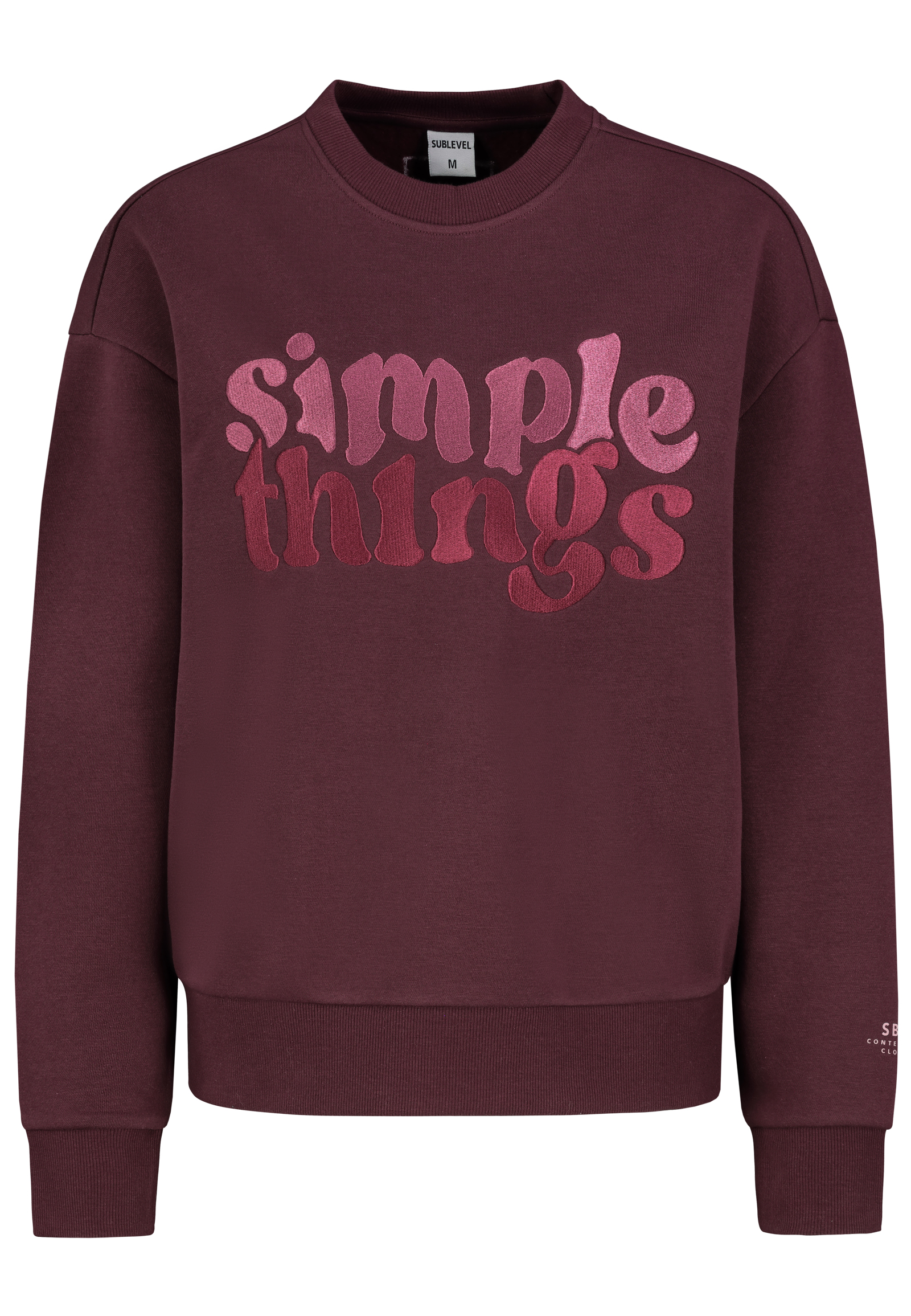 D10608BC02801A4NO_15400_V.jpg Pullover mit Schriftzug good mood club vorne
