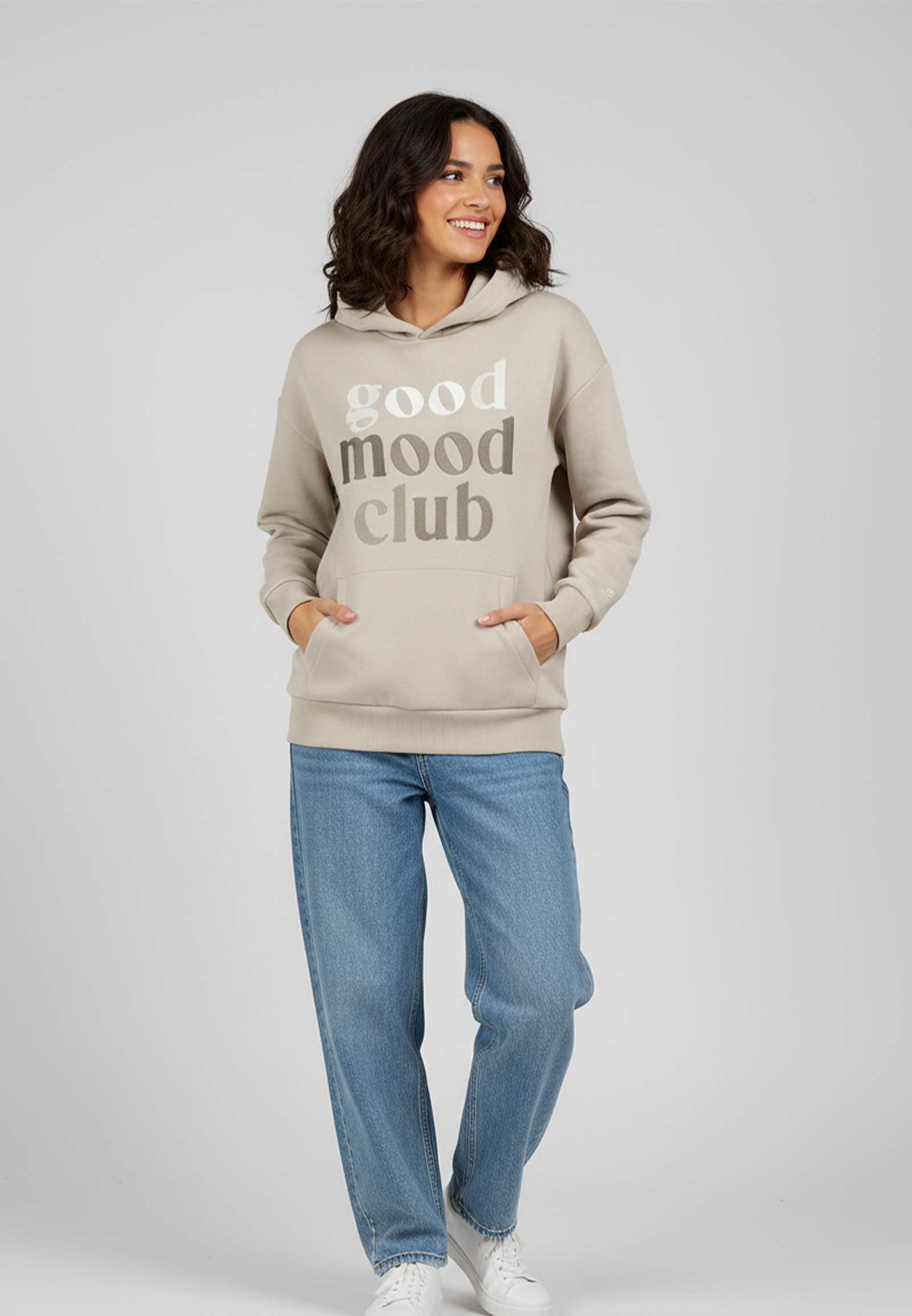 Kapuzensweatshirt mit Schriftzug Kapuzensweatshirt mit Schriftzug