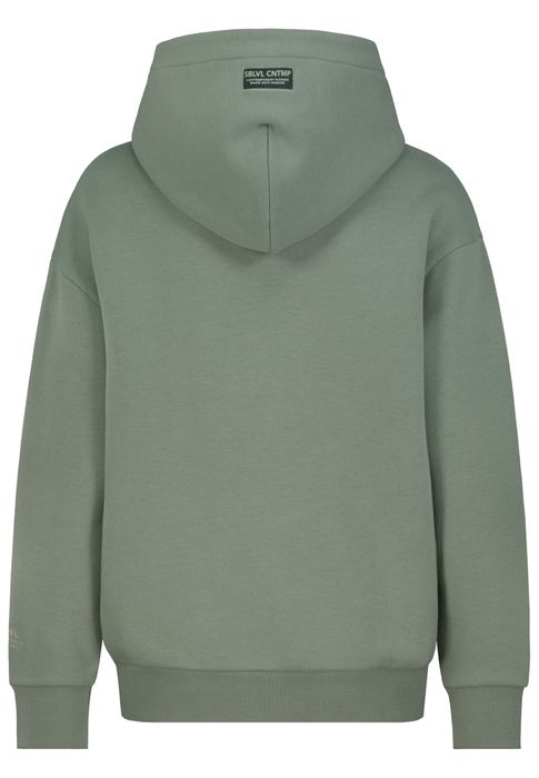 Sublevel Kapuzensweatshirt mit Schriftzug – Grün, Bild 4