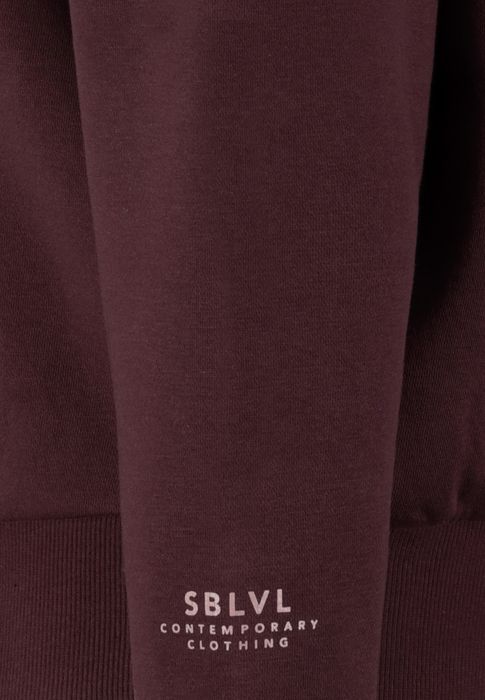 Sublevel Kapuzensweatshirt mit Schriftzug – Rot, Bild 3