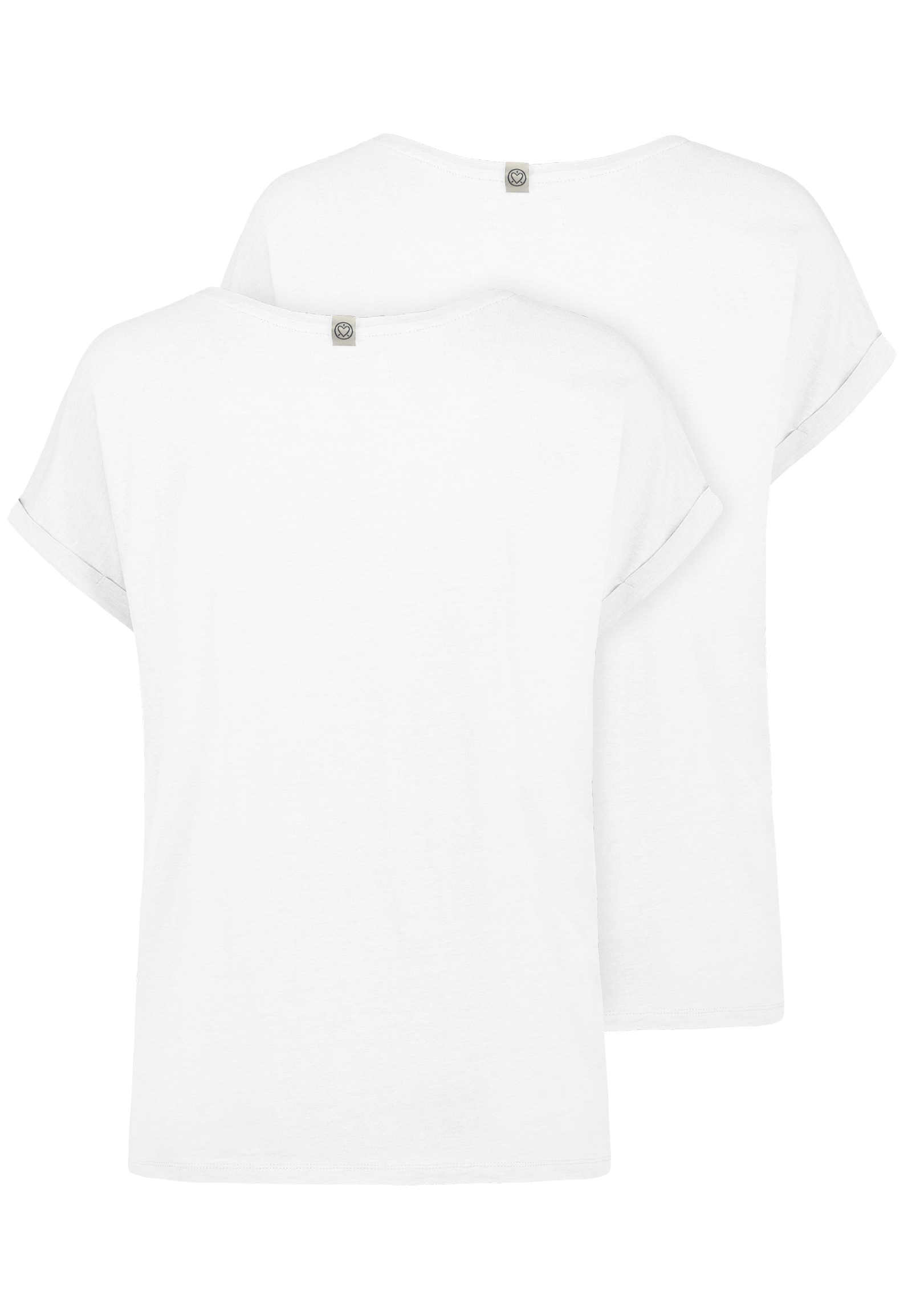 D12041AH02460E1PK2_22000_H.jpg Design T-Shirts 2er-Pack Knopfdetails Umschlagärmel