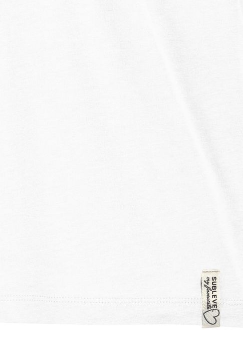 Sublevel Design T-Shirts 2er-Pack Knopfdetails Umschlagärmel – Weiß-Schwarz, Bild 8