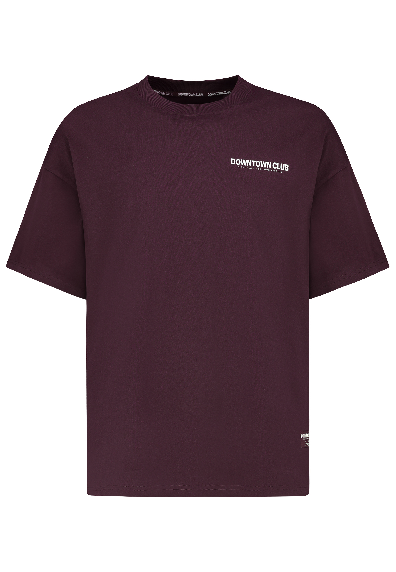 H12078M22604A6NO_15400_V.jpg Oversized T-Shirt mit Downtown Club Logo Slogan