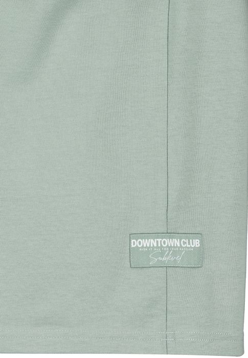 Sublevel Sublevel Oversized T-Shirt mit Downtown Club Logo Slogan – Hellgrün, Bild 3