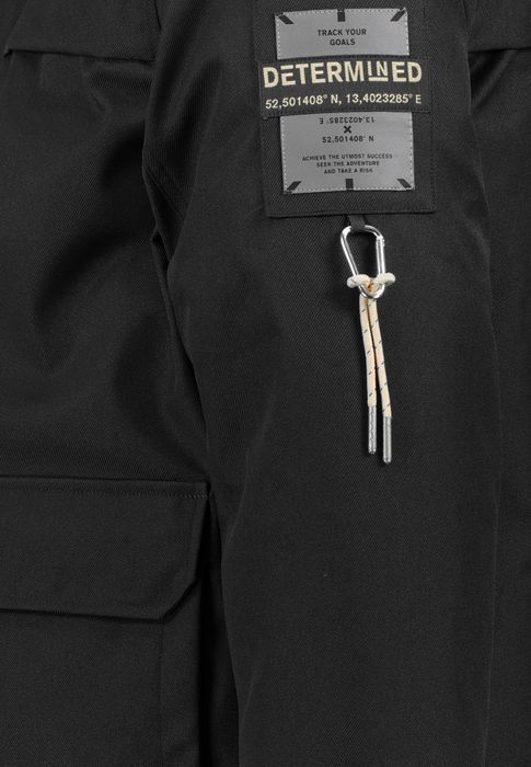 Urban Surface Hochwertige Outdoorjacke mit Kapuze und funktionalen Taschen – Schwarz, Bild 4