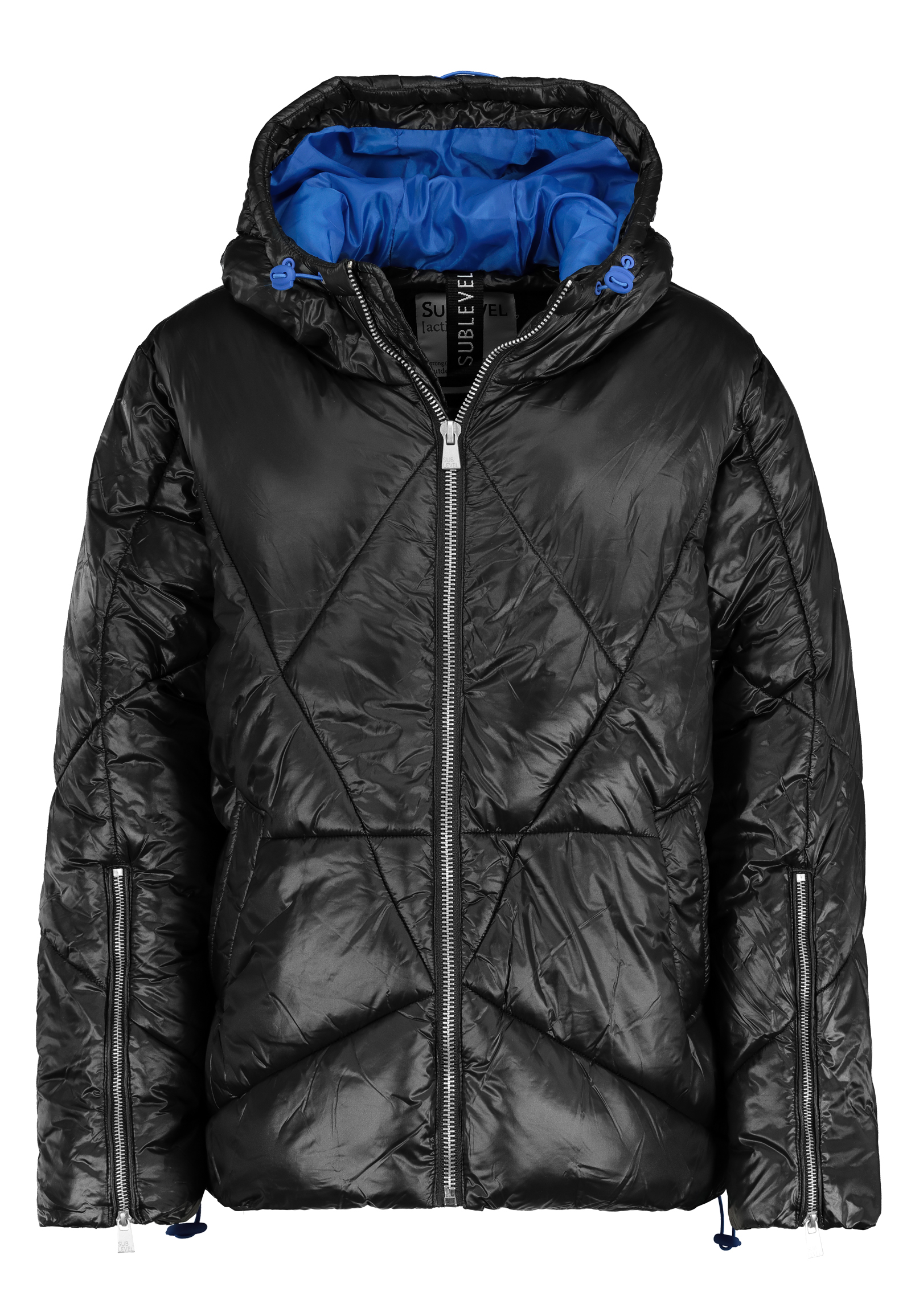 D50048X44517A2_24000_V.jpg Steppjacke mit Kapuze und Reißverschluss für kühles Wetter