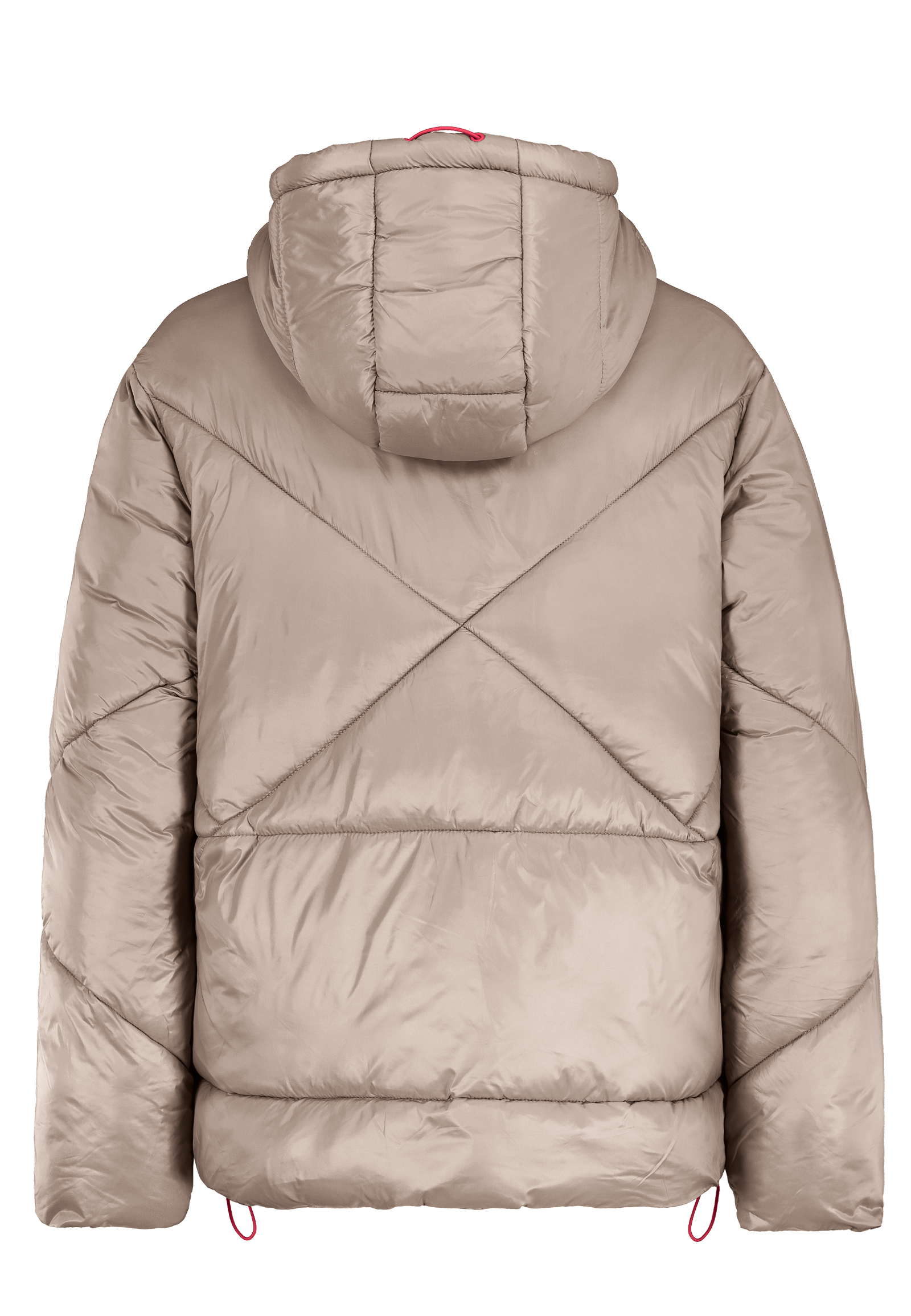 Steppjacke mit Kapuze und Reißverschluss für kühles Wetter Steppjacke mit Kapuze und Reißverschluss für kühles Wetter