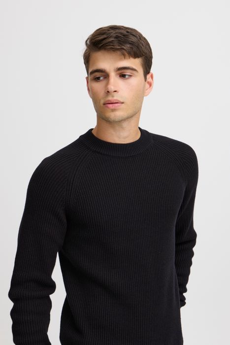 Casual Friday Gemütlicher Strickpullover mit langen Ärmeln – Dunkelblau, Bild 5