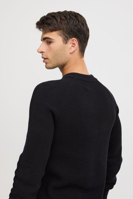 Casual Friday Gemütlicher Strickpullover mit langen Ärmeln – Dunkelblau, Bild 6