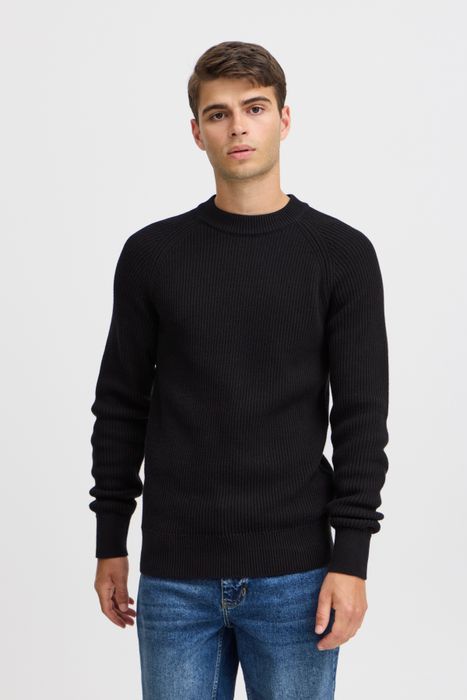 Casual Friday Gemütlicher Strickpullover mit langen Ärmeln – Dunkelblau, Bild 3
