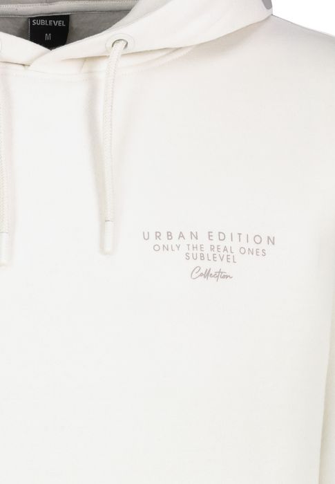 Sublevel Sublevel Hoodie mit Frontprint und Kapuze für Herren – Weiß, Bild 7