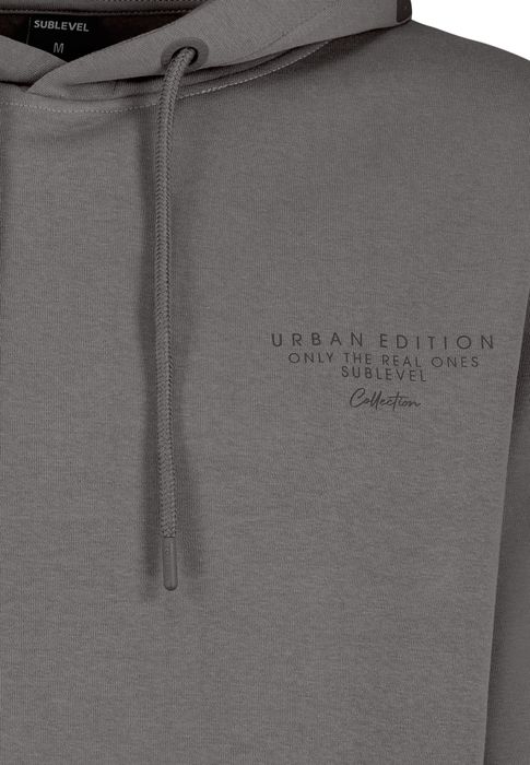 Sublevel Sublevel Hoodie mit Frontprint und Kapuze für Herren – Grau, Bild 7