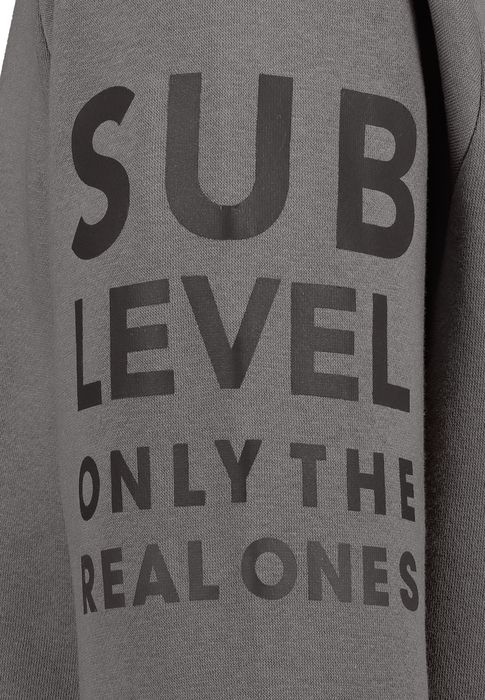 Sublevel Sublevel Hoodie mit Frontprint und Kapuze für Herren – Grau, Bild 5
