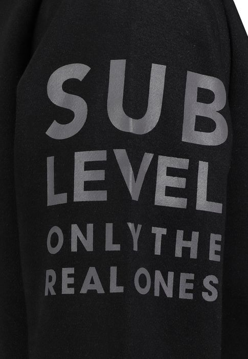 Sublevel Sublevel Hoodie mit Frontprint und Kapuze für Herren – Schwarz, Bild 5