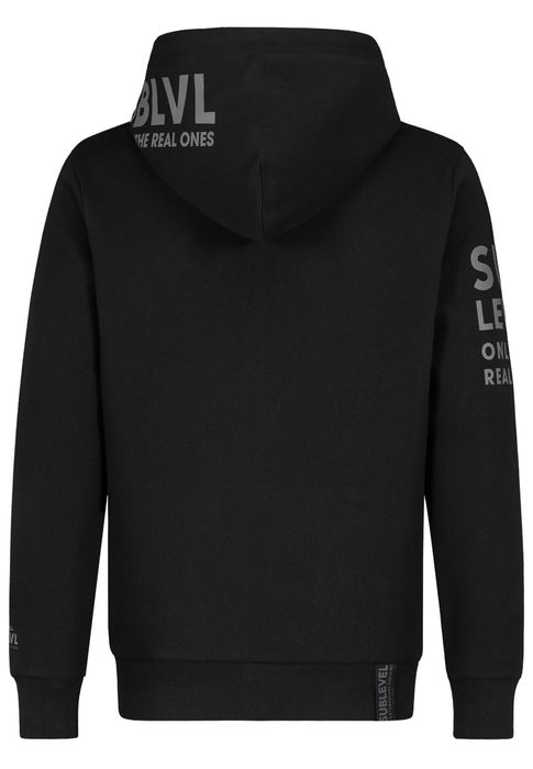 Sublevel Sublevel Hoodie mit Frontprint und Kapuze für Herren – Schwarz, Bild 8