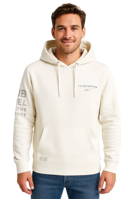 Sublevel Hoodie mit Frontprint und Kapuze für Herren, Farbe: Weiß-3