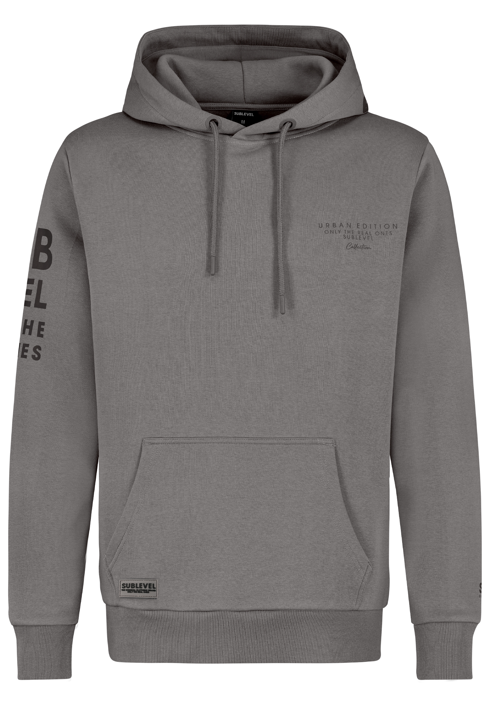 Sublevel Sublevel Hoodie mit Frontprint und Kapuze für Herren – Grau, Bild 1