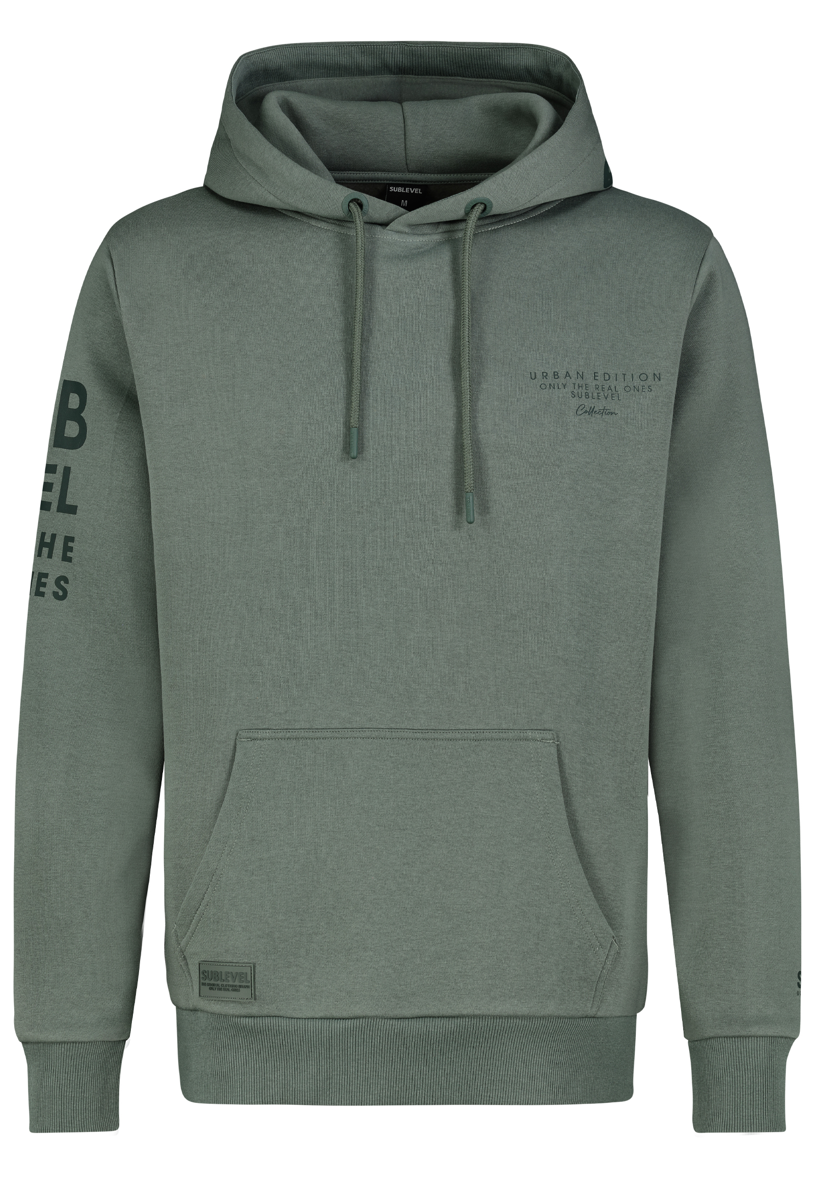 Sublevel Sublevel Hoodie mit Frontprint und Kapuze für Herren – Grün, Bild 1