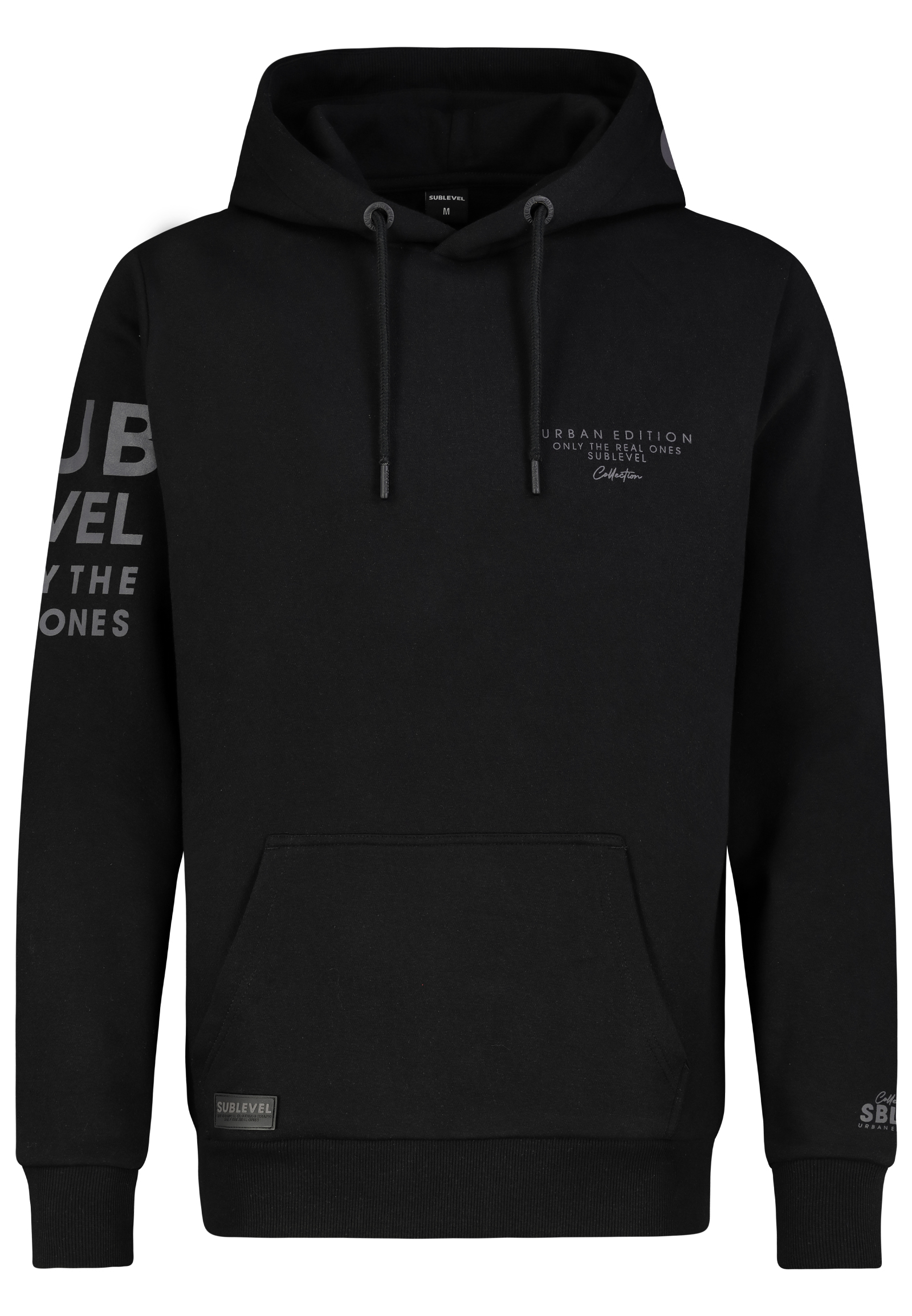 Sublevel Sublevel Hoodie mit Frontprint und Kapuze für Herren – Schwarz, Bild 1