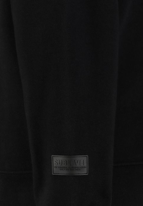 Sublevel Sublevel Urban Edition Sweatshirt Rundhals mit Rippblende – Schwarz, Bild 3