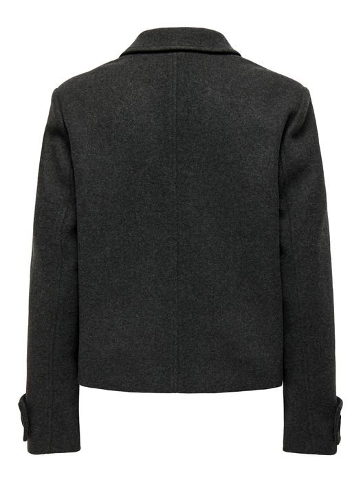 Only Elegante Doppelknopf Jacke mit Revers und Taillenlänge – Dunkelgrau, Bild 8