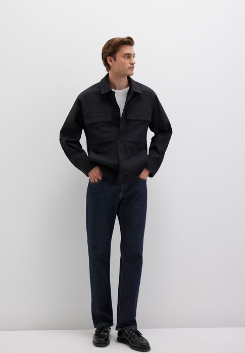 Mavi mavi Vielseitige moderne Jacke mit Brusttaschen und Kragen – Schwarz, Bild 3