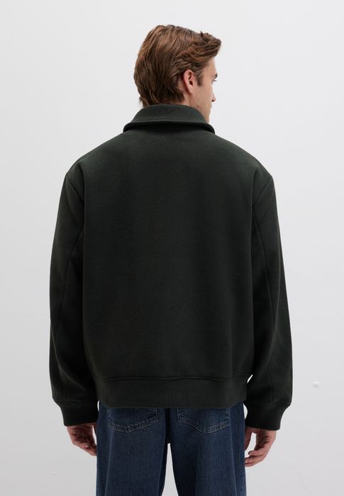 Mavi mavi Klassische Reißverschlussjacke mit Stehkragen und Taschen – Dunkelgrau, Bild 5