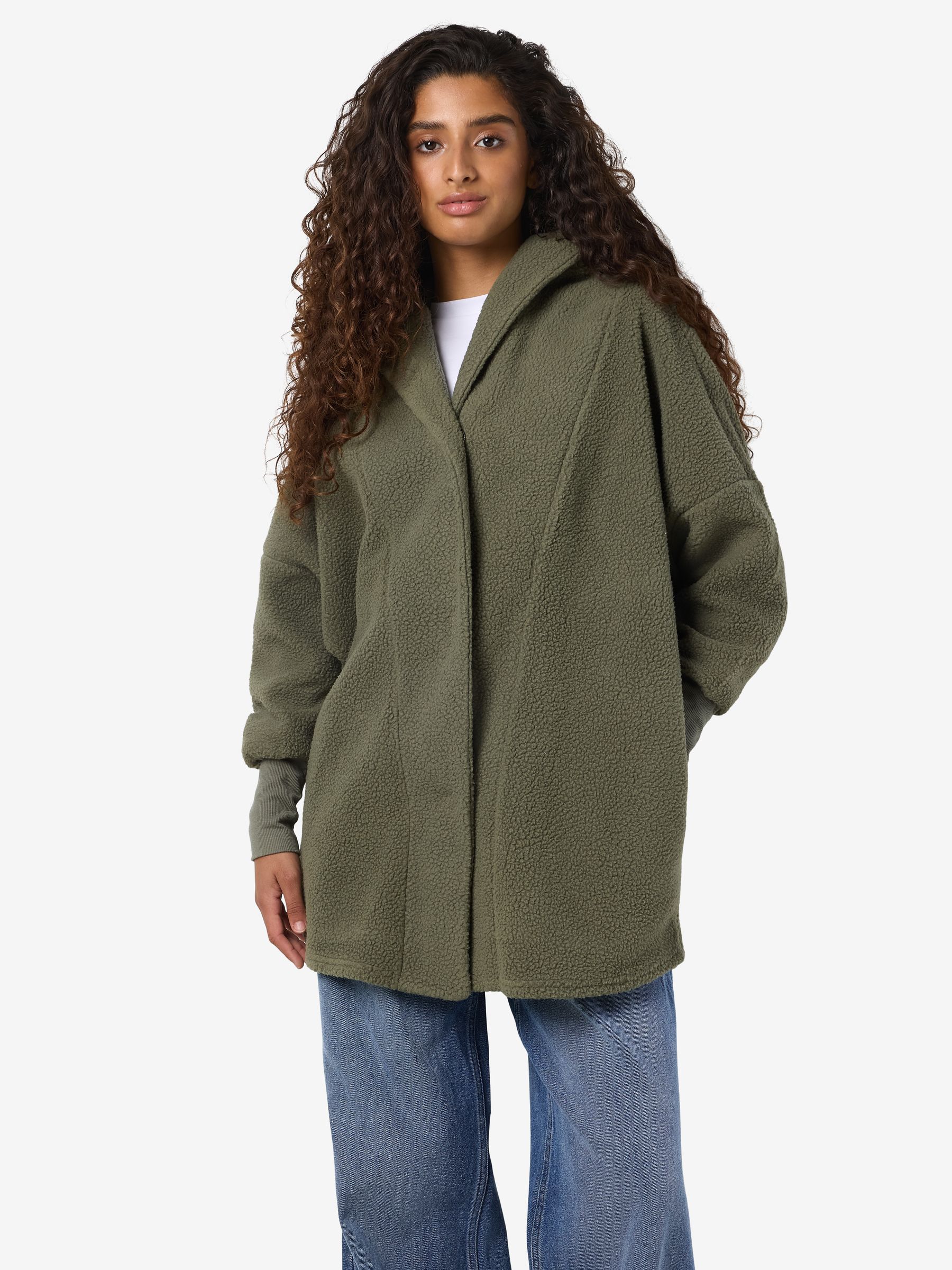 27028870_4472503.jpg Strickjacke Teddy Oversized mit Kapuze