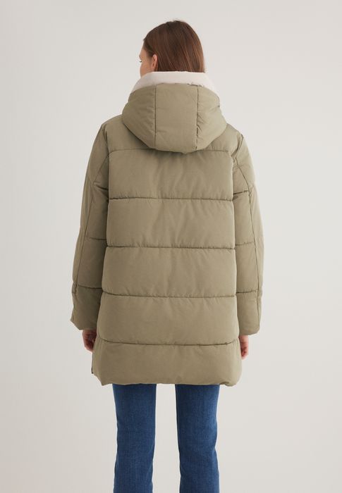 Mavi mavi Steppjacke mit Kapuze Winterjacke Warm mit Taschen – Grün, Bild 4
